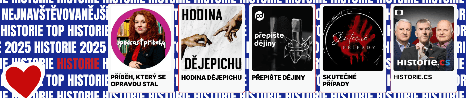 Top 5 historických podcastů roku 2025